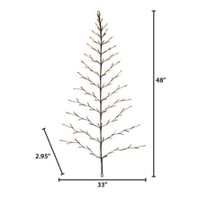 Pre-Lit 4' Wall Tree Hanging