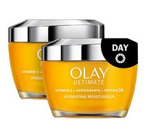 Olay Ultimate Vitamina C + Antioxidantes + Péptido 24 Hidratante, 1.7 oz., paquete de 2.