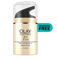 Crema hidratante facial Olay Total Effects FPS 15, sin fragancia, 3.4 oz.