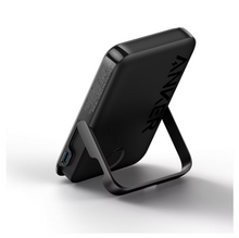 Baterías portátiles Anker MagGo de 5000 mAh con soporte. Paquete de 2. - Negro