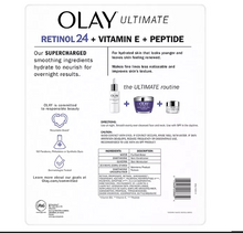 Olay Ultimate Retinol 24 + Vitamina E + Péptido Hidratante de Noche, 1.7 oz., paquete de 2.