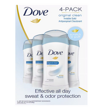 Dove Original Clean Antiperspirant Deodorant Invisible Solid, 4 pk./2.6 oz.
