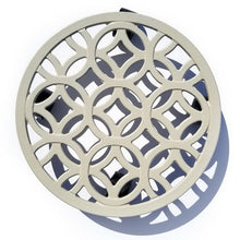 allen + roth 12-in L x 12-in D x 2.7-in H Off-white Plant Caddy