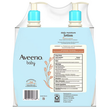 Loción hidratante diaria Aveeno Baby, para piel delicada, sin fragancia, paquete de 2 unidades de 532 ml (18 onzas líquidas).
