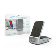 Estación de carga multipuerto Qi Atomi de 55 W