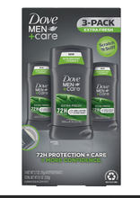 Desodorante y antitranspirante en barra Dove Men+Care de 72 horas - Extra Fresh, paquete de 3/2.7 oz.