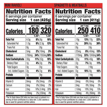 Chef Boyardee Mini Ravioli and Spaghetti & Meatballs Variety Pack, 12 pk.