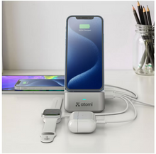 Estación de carga multipuerto Qi Atomi de 55 W