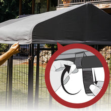 Lucky Dog STAY Series Executive Dog Kennel 8'x8' with Privacy Screen