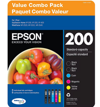 Epson T200 Series Multi-Color Combo Ink Pack, 5 ct.