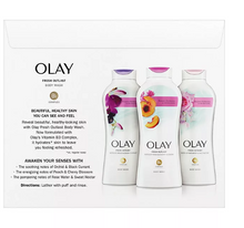 Gel de ducha Olay Fresh Outlast con complejo de vitamina B3, 23.6 fl. oz., paquete de 3.