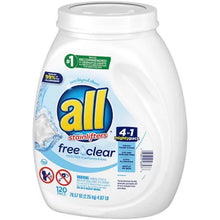 All Mighty Pacs Laundry Detergent, Free Clear for Sensitive Skin (120 Ct.) - Brands For Less USA