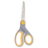 Westcott 8-Inch Titanium Bonded Adjustable Glide Scissors, Grey & Yellow for Office Use