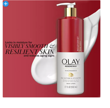 Loción corporal/de manos Olay Age Defying & Hydrating Niacinamide, 17 oz., paquete de 2.