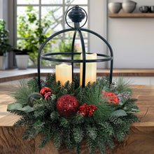 24” Holiday Artificial Centerpiece with LED Candles