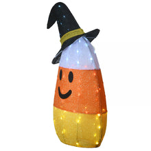 National Tree 35" Pre-Lit Candy Corn Witch