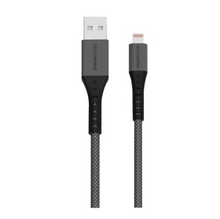Cable Tzumi PWRSync Lightning a USB-A de 3 m (10 pies) resistente - Negro