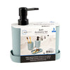 Mainstays 3-Piece Plastic Bathroom Sink Set, Blue