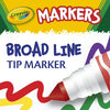 Crayola Broad Line Markers, 10 Ct, Back to School Supplies for Kids, Teacher Supplies, Beginner Child