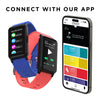 iTouch Active 4 Unisex Coral Smartwatch Fitness Tracker