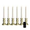 Berkley Jensen Patented 3D Flame LED Window Candle Set with Remote Control and Timer, Set of 6