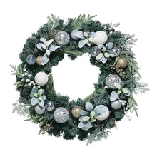 Berkley Jensen 28" Faux Floral Wreath with LED Lights