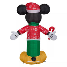 Disney Christmas 3.5' Inflatable Mickey Mouse with Candy Cane