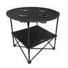 Black Sierra Foldable Camping Table
