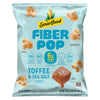 Smartfood Fiber Pop Popcorn, Toffee & Sea Salt Flavored, 18 oz.