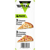 Vital Pursuit Pizza Variety Pack, Cheese Lovers & Chicken Mozzarella, Frozen, 4 pk.
