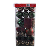 Christmas Balls Ornaments Set- Red, Green, 85 Pc.