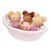 LullaBaby Bath Dolls & Bathtub Set of 3 Plush Bath Dolls with Bathtub & Accessories