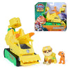 PAW Patrol: The Dino Movie, Rubble Dino Rescue Bulldozer with Chomping Action and Articulated Claw