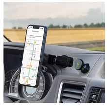 Soporte magnético para salpicadero Tzumi PowerMount Plus con soporte ajustable - Negro