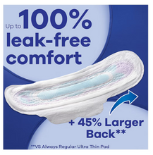 Toallas sanitarias Always Ultra Thin talla 4 para la noche con alas flexibles, 80 unidades - Sin perfume