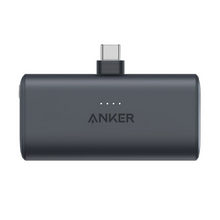 Batería externa Anker Nano de 5000 mAh con conector USB-C plegable integrado, paquete de 2 - Negra