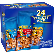 Salted Cashews, Salted Peanuts & Honey Roasted Peanuts Variety Pack, 24 Ct Packs - Brands For Less USA