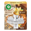 Air Wick Plug In Scented Oil Air Freshener, Holiday Cashmere & Sandalwood + Brown Sugar & Vanilla, 1 Warmer + 6 Refills