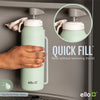 Ello Pop & Fill 32oz. 2-Pack Stainless Steel Water Bottle with QuickFill Technology (Assorted Colors)