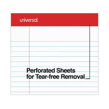 Universal Perforated Edge Writing Pad, Legal Ruled, Letter, White, 50-Sheet Pads, 12Ct.