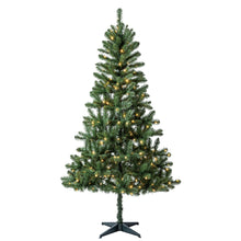 Árbol de Navidad artificial Madison Pine de 2 metros (6,5 pies) con 250 luces LED de colores cambiantes y soporte, de Holiday Time.