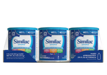 Fórmula infantil en polvo Similac Advance con hierro, paquete de 3/12.4 oz.