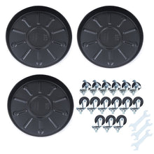 CNCEST 14.17-in L x 14.17-in D x 3.94-in H Black 3 Pieces Included Plant Caddy