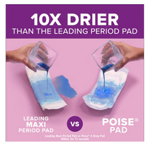 Compresas nocturnas para la incontinencia Poise de máxima absorción, 132 unidades.