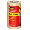 Scotch Masking Tape, .94" x 54.6 yds., 3" Core, Tan, 9 Pack