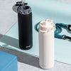 Ello Pop & Fill 22oz. Stainless Steel Water Bottle with Leak Proof Locking Lid, 2-Pack