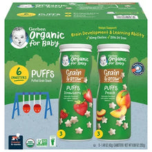 Gerber Organic Puffs, Variety Pack (1.48 Oz., 6 Pk.)