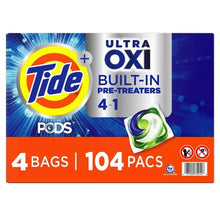 Tide PODS + Ultra Oxi Liquid Detergent Pacs (104 Pacs) - Brands For Less USA