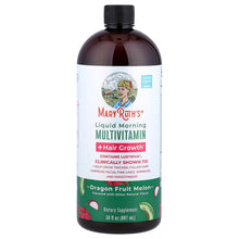 MaryRuth's, Liquid Morning Multivitamin + Hair Growth, Dragon Fruit Melon, 30 fl oz (887 ml)