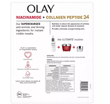 Olay Ultimate Niacinamide + Collagen Peptide 24 Hidratante, 1.7 oz., paquete de 2.
